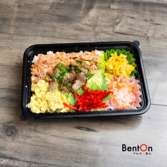 2.18.(Wed) Sanshoku Don Salmon,Egg, Pork Chashiu -Bowl-