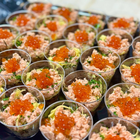 Salmon and Ikura Chirashi Sushi