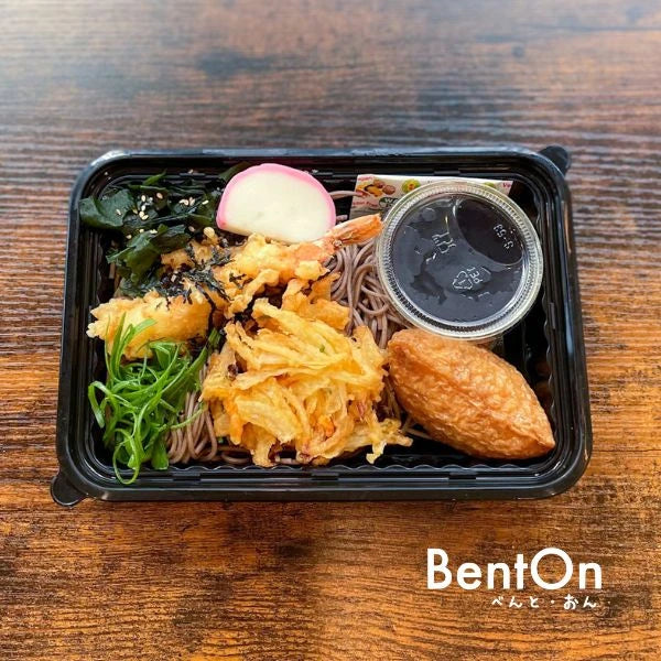 8.13.(Thu) Shrimp & Mixed Vegetable Tempura Wakame Soba bukkake -Soba Noodle-
