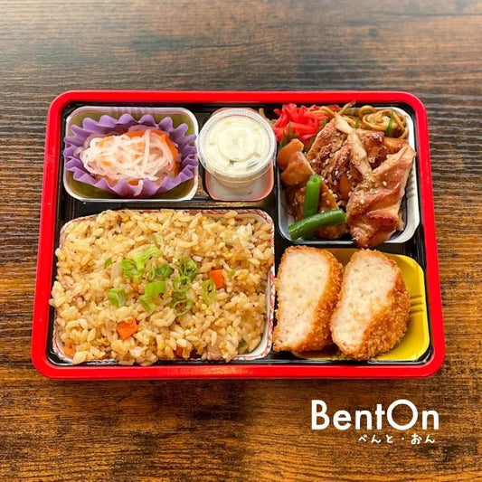 5.8.(Fri) Teriyaki Chicken Homemade Shrimp Cutlet -signature bento-
