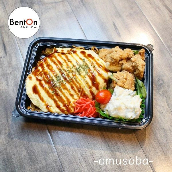 12.19.(Fri) OMUSOBA -Omelet YAKISOBA-Noodle- with Homemade Karaage