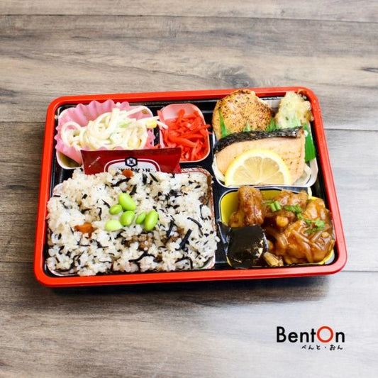 5.22.(Fri) Broiled Salted Salmon & Sweet & Sour Karaage Fried Chicken -Signature Bento-